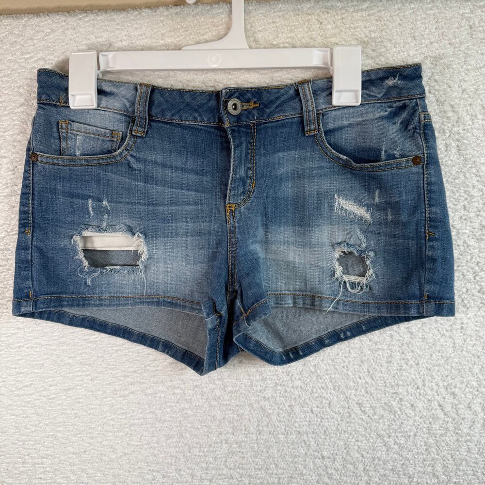 Arizona jeans low rise distress denim shorts size 9 womens y2k softgirl